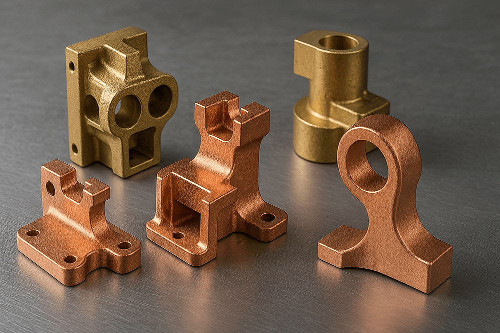 5 copper-based alloy components.
