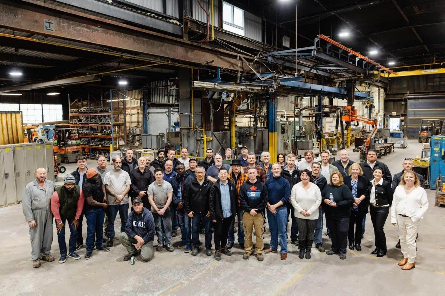 The Niagara Investment Castings team photo.